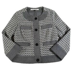 Diane Von Furstenberg Gabrielle Knit Blazer Jacket Size 8